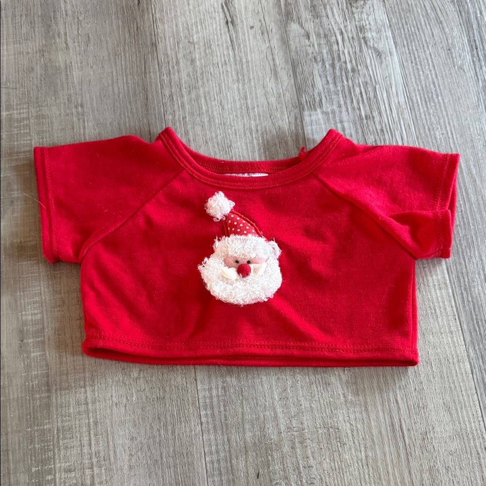 Build a bear red santa shirt